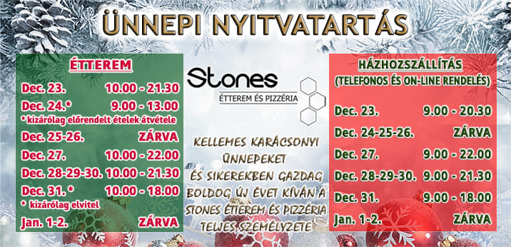 Ünnepi nyitvatartás