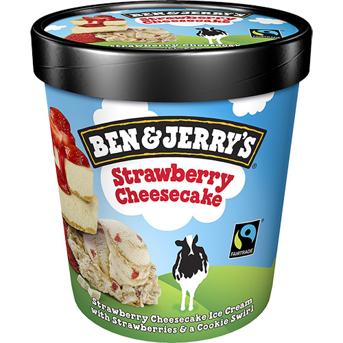 Ben&Jerry’s Strawberry Cheesecake jégkrém 465ml.