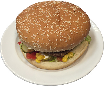 Kukoricás hamburger