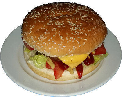Sajtos hamburger