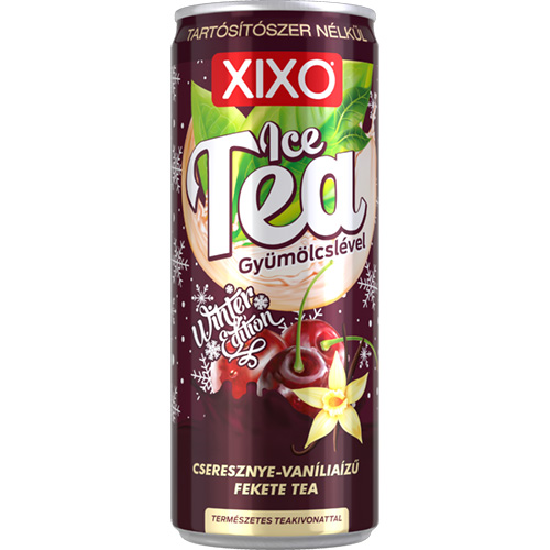 XIXO Cseresznye - Vanília ízű fekete tea 250 ml.