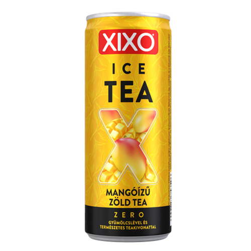 XIXO Mangóízű zöld tea Zero 250 ml.