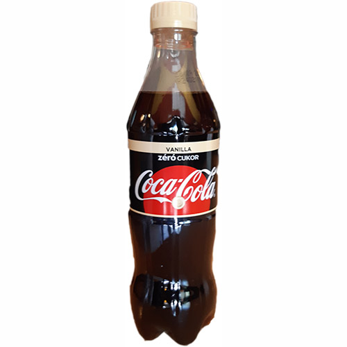 Coca-Cola Zero Vanília 0,5l.