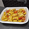 Pesztós-baconos paccheri